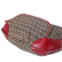 FENDI Zucchino Shoulder Bag 8BR465 Beige Dark Brown Red Jacquard